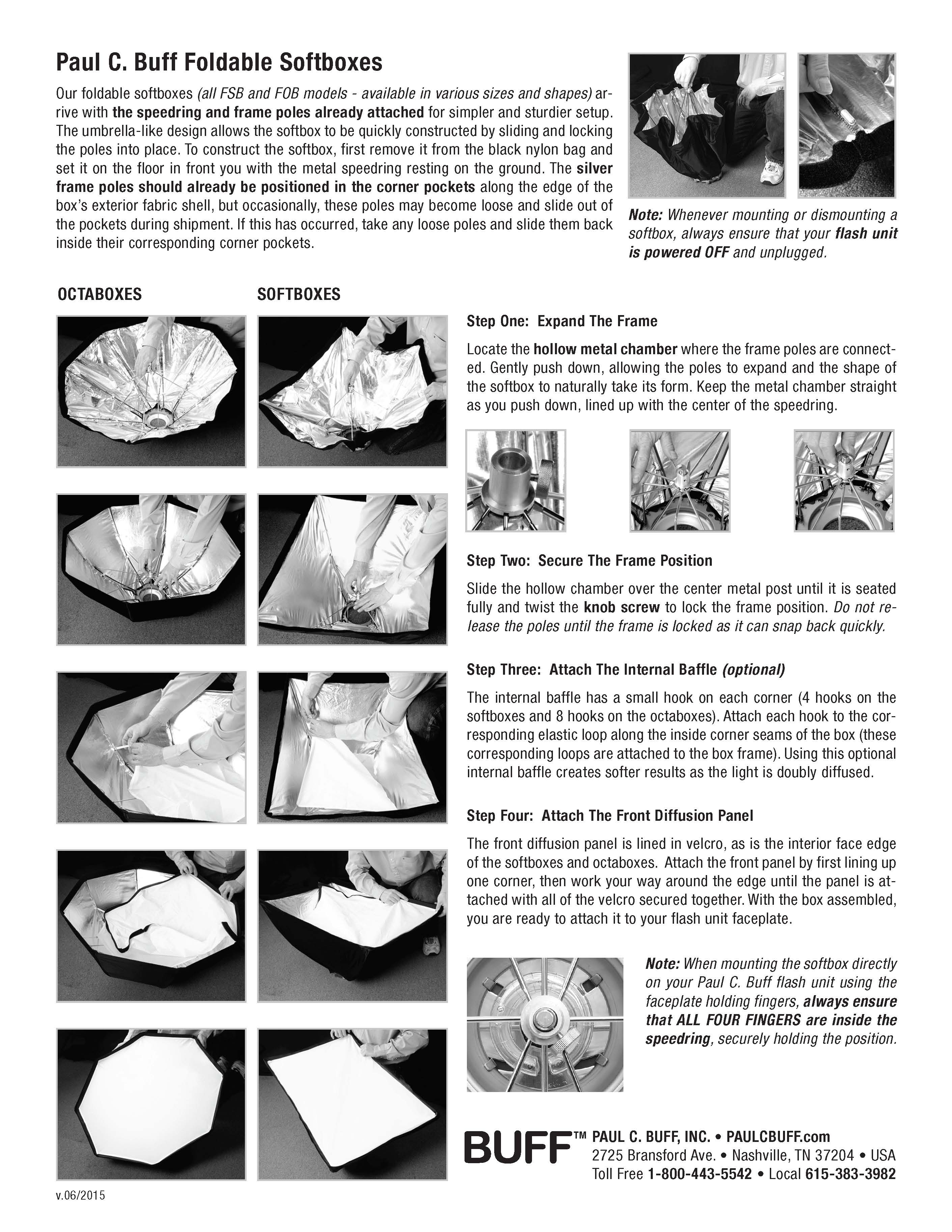 Foldable Softbox Instructions