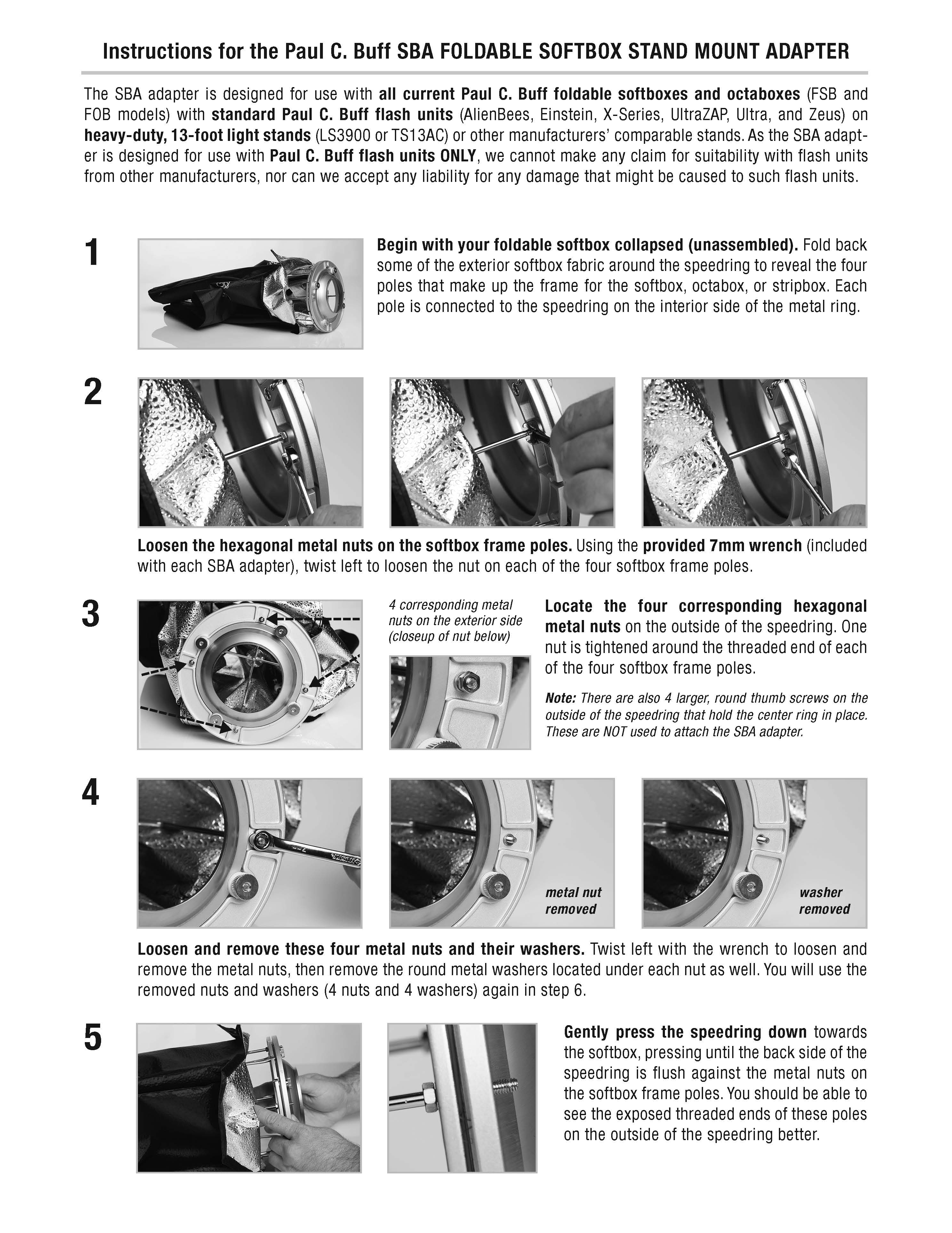 Softbox / Octabox Stand Mount Adapter Instructions